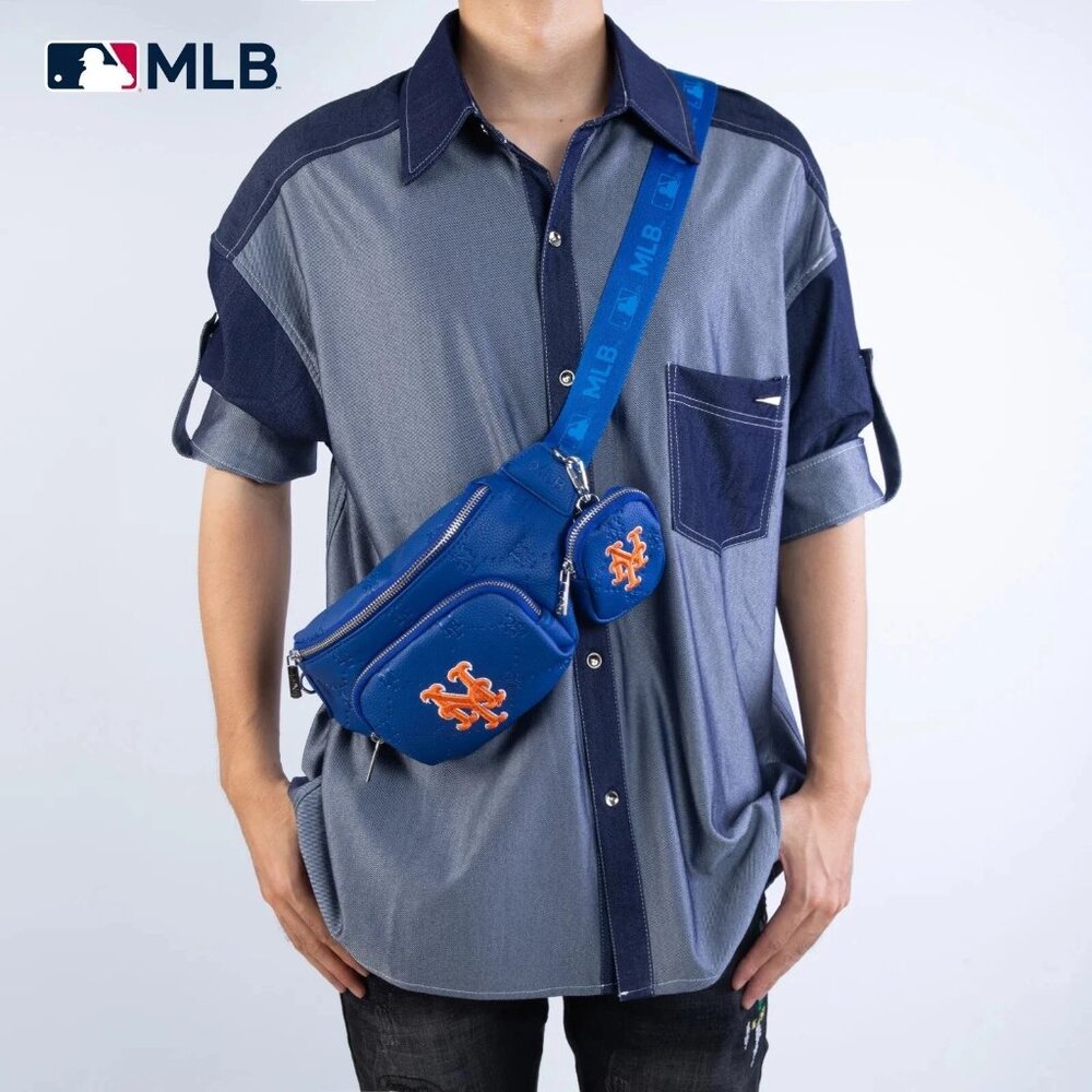 MLB New York Mets Team Fanny Pack Belt Sling Bag - Picture 4 of 6